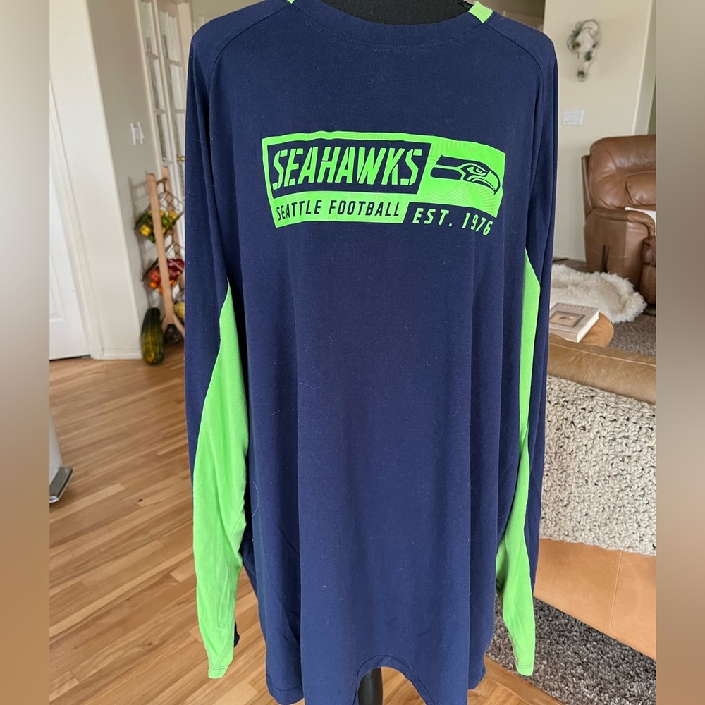 Men’s 5X Seahawks Long Sleeve T-Shirt